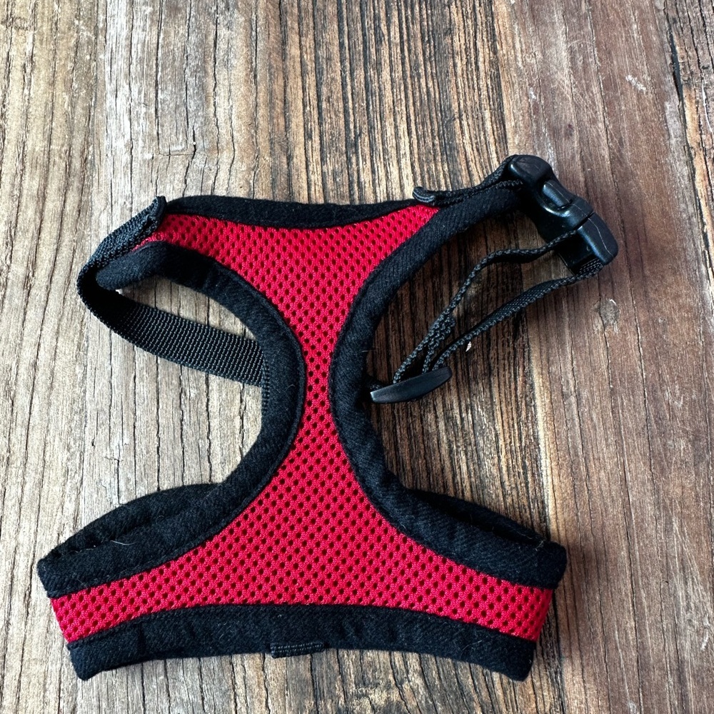 Red and Black Mesh Dog Harness